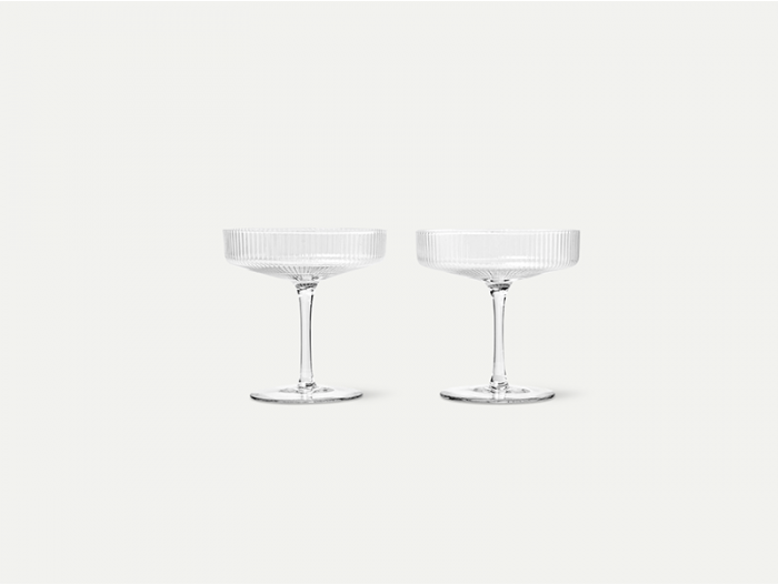 Ripple Champagne Saucer- 2pz