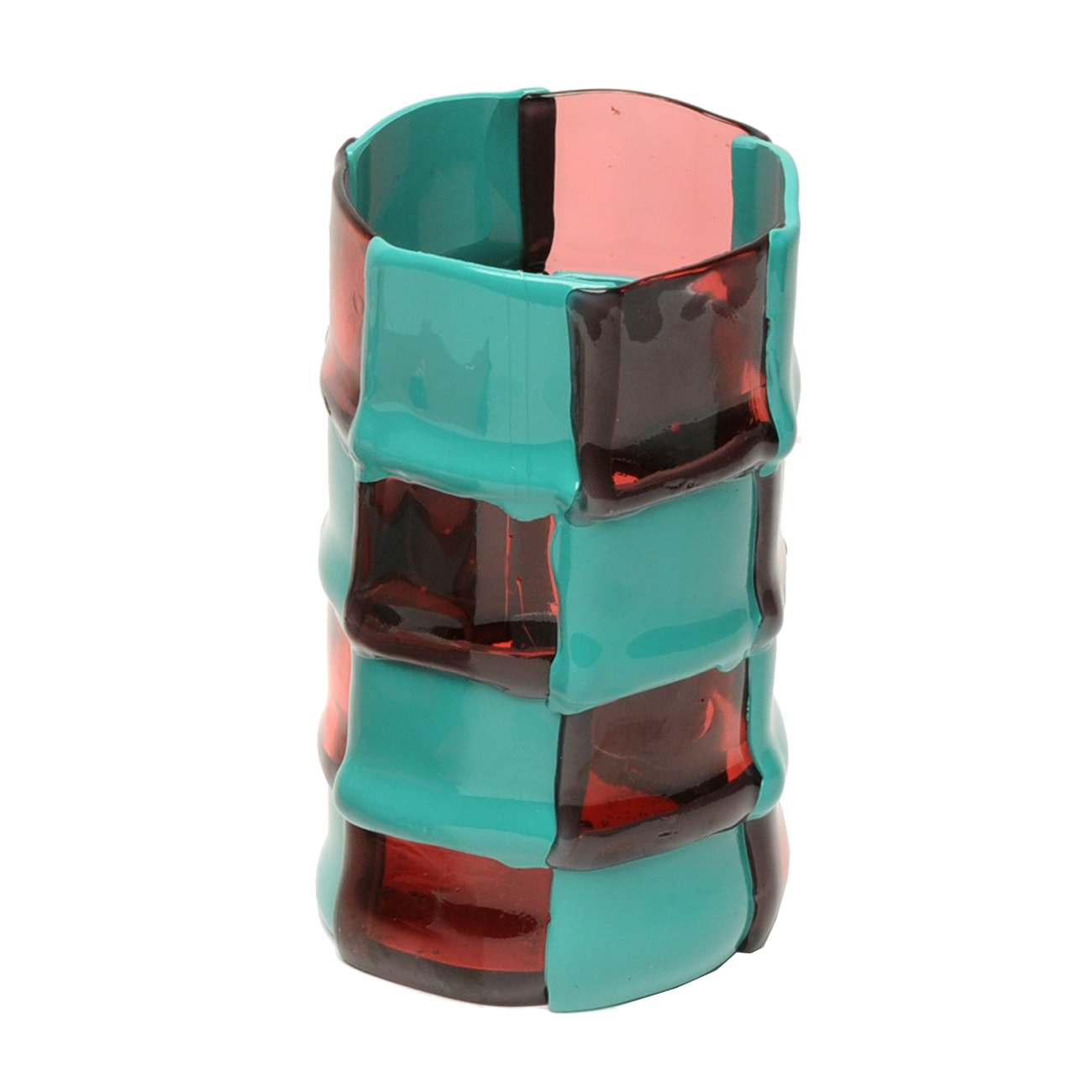 Vaso Bamboo. L. Fucsia & Oceano.