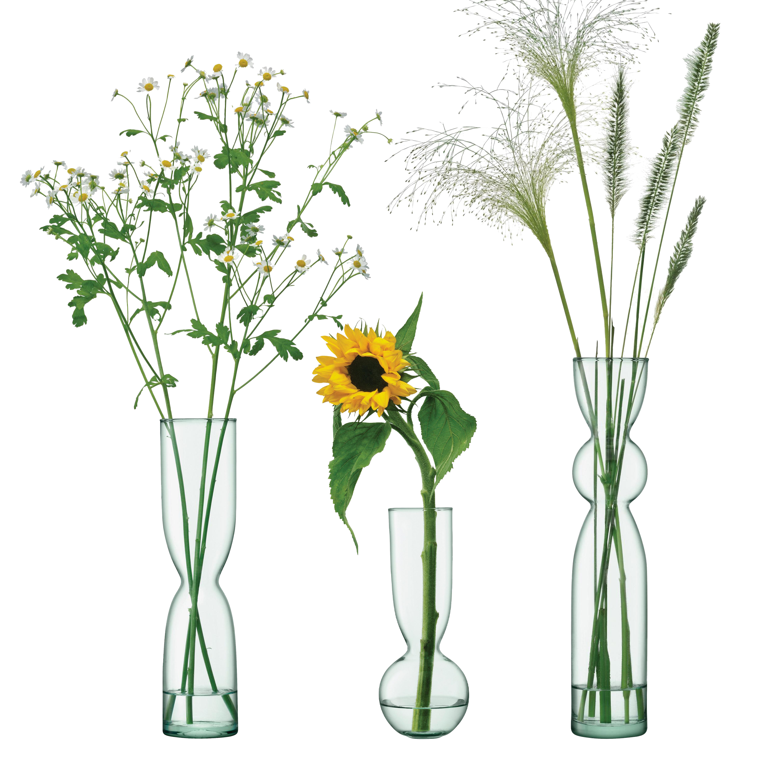 Canopy. Trio Vase Set. 25 cm (H).