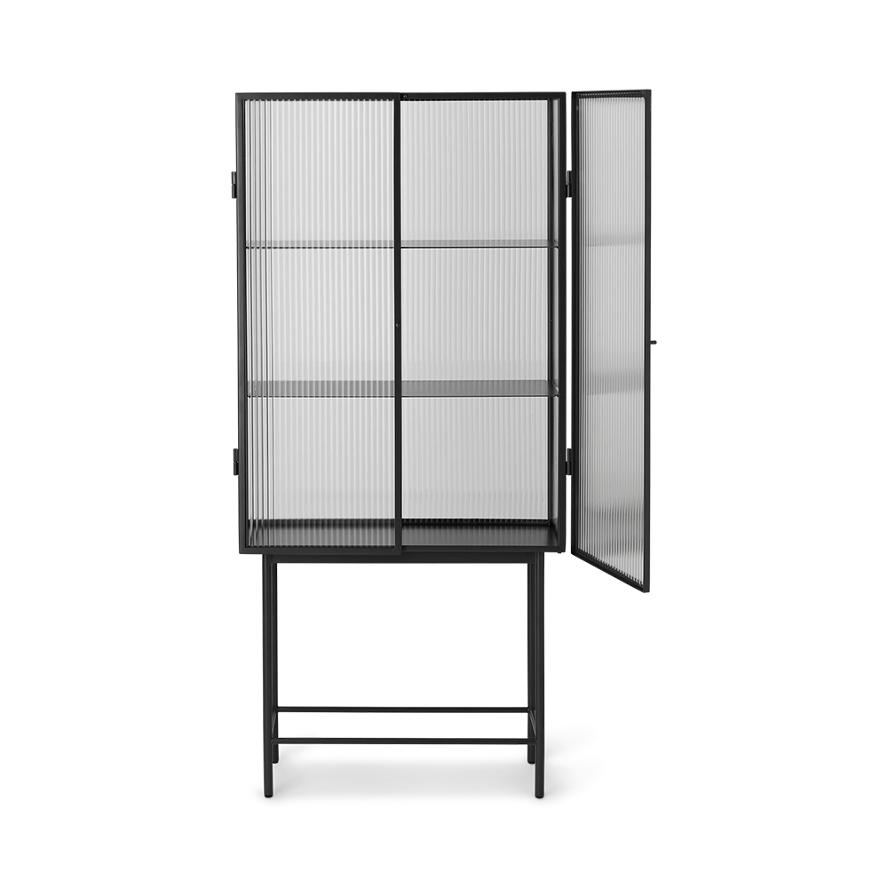 Haze Vitrine - Reeded Glass