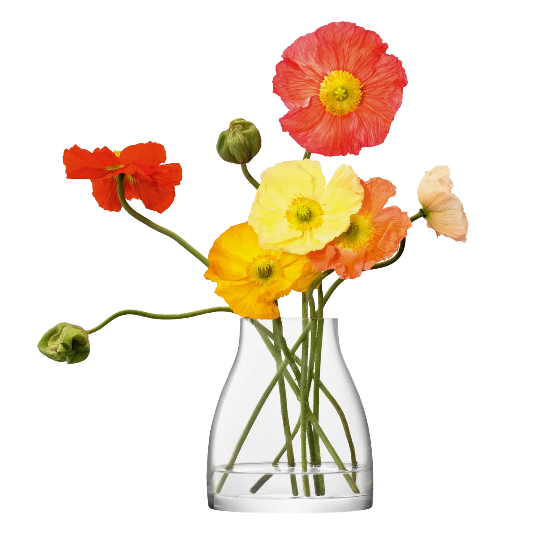 Flower. Kiln Vase. 21 cm (H).