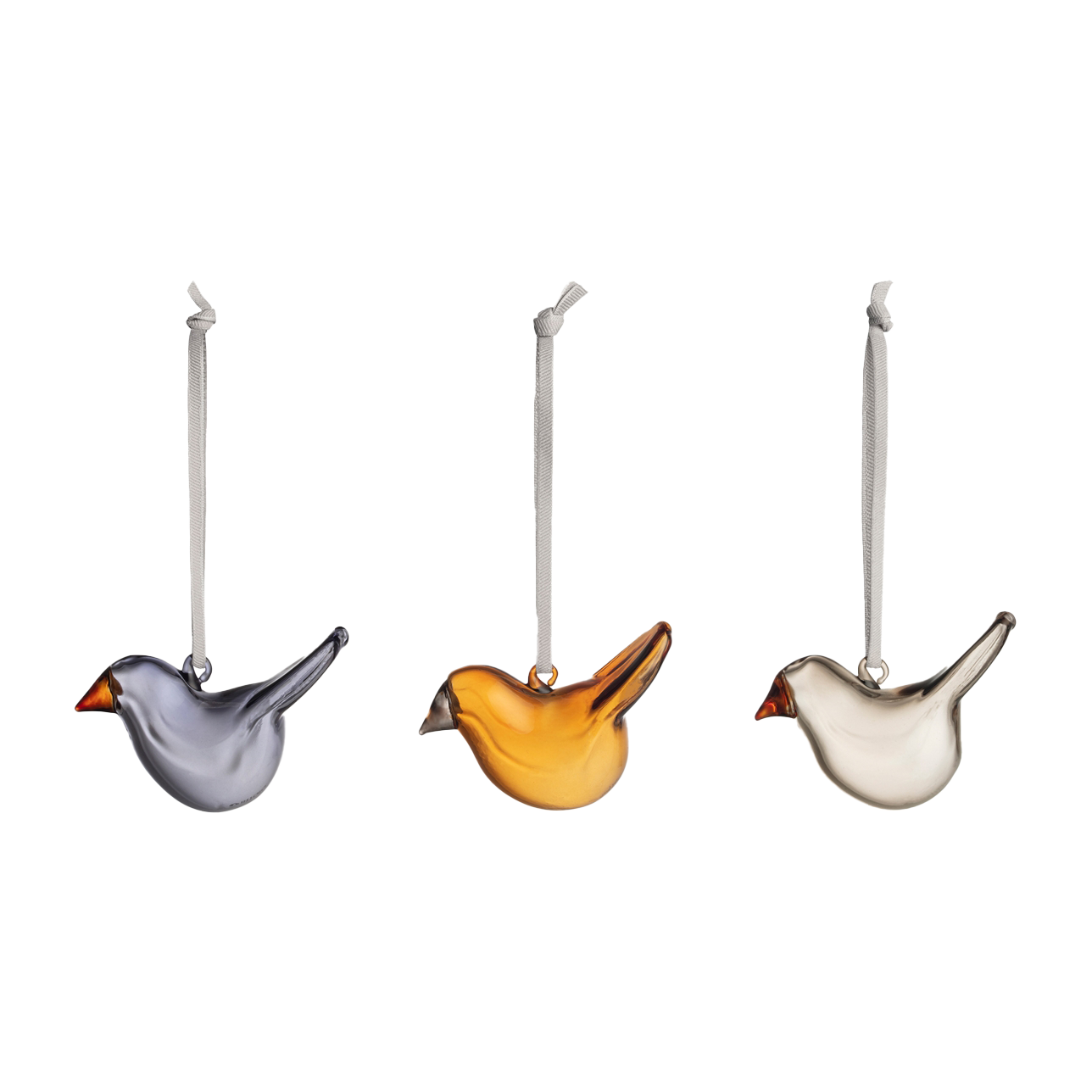 Mini Glass Birds - 3 pz